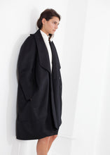 Load image into Gallery viewer, Shahmeena Cocoon Coat in Black